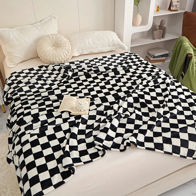 Avtoit | Classic Check Blanket – Soft and Warm Blanket for Sofa and Bedroom