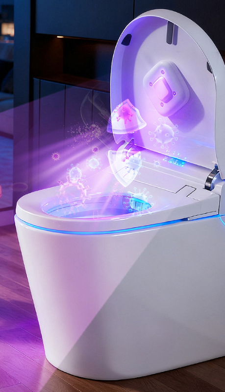 Avtoit | Rechargeable Attachable Ultraviolet LED Disinfection Lamp, with Auto-On/Off Design, for Home, Toilet & More