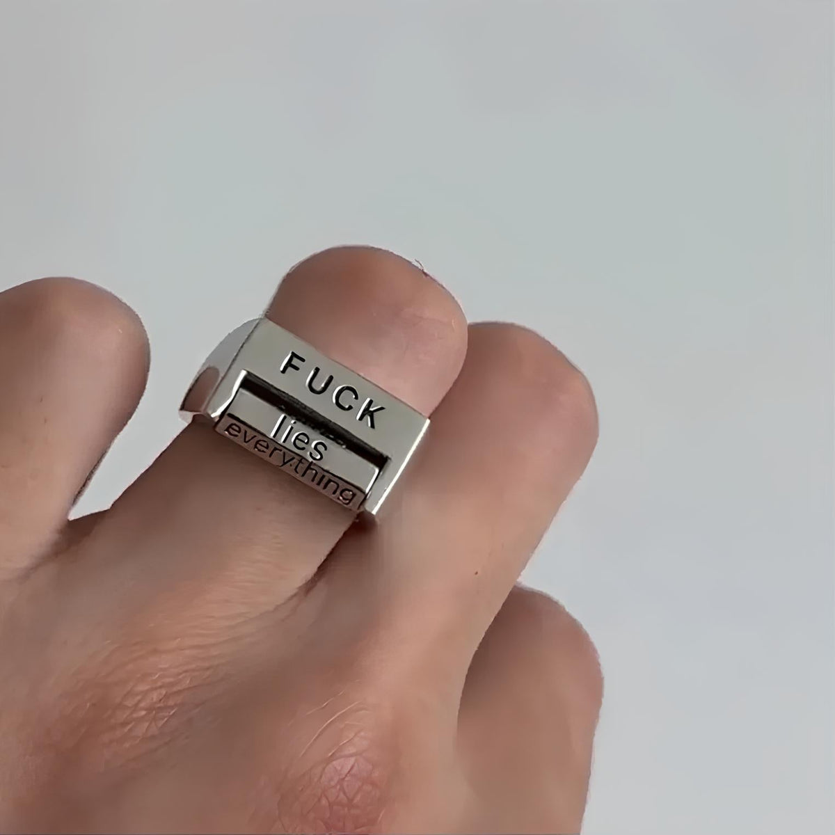 Avtoit | Funny Rotatable 'FICK' Ring Rotatable Mood Control Ring