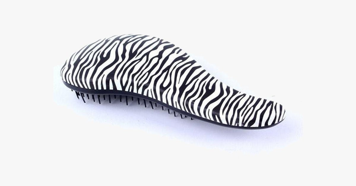 Avtoit | Zebra and Cheetah Pattern Hair Brush – Detangle the Knots