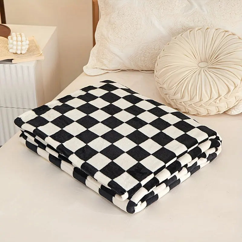 Avtoit | Classic Check Blanket – Soft and Warm Blanket for Sofa and Bedroom