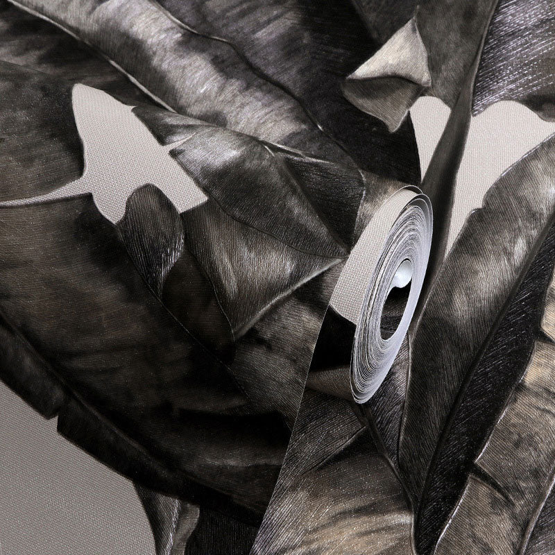 Avtoit | Tropical Banana Leaf Wall Covering for Accent Wall Contemporary Wallpaper, 33'