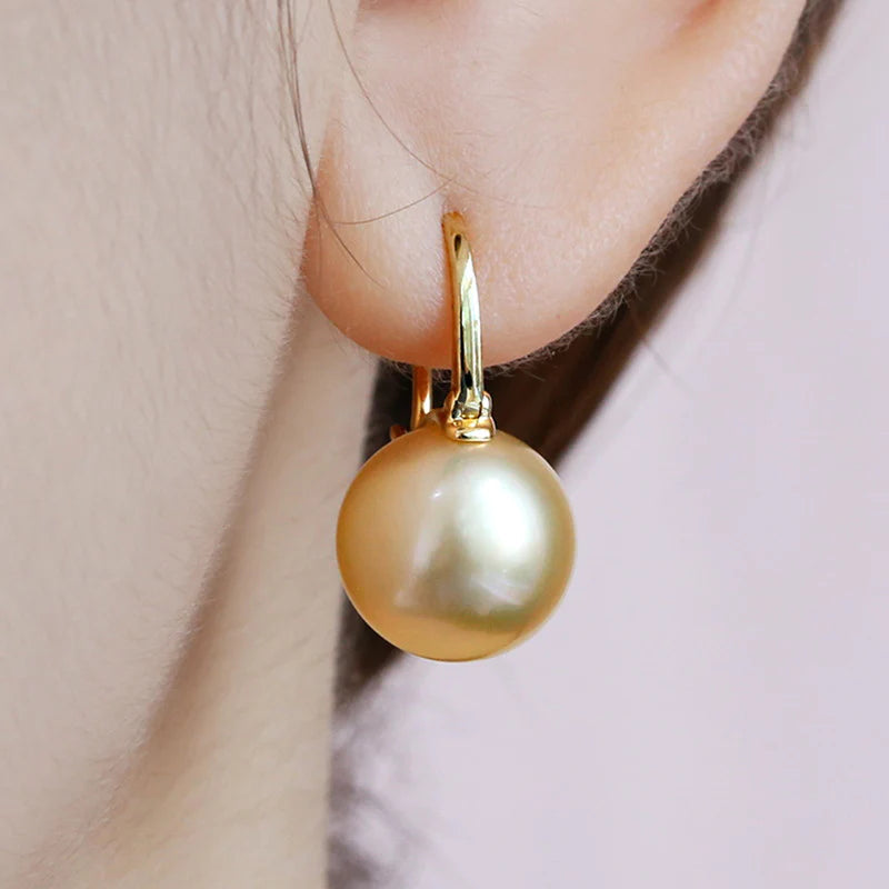 Avtoit | Black Pearl Earrings  Available in White Champagne Grey Gold and Black  Pearl Dangle Earrings