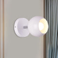 Avtoit | Retro Style Global Wall Lighting 1 Light Metal Wall Lamp in White for Living Room