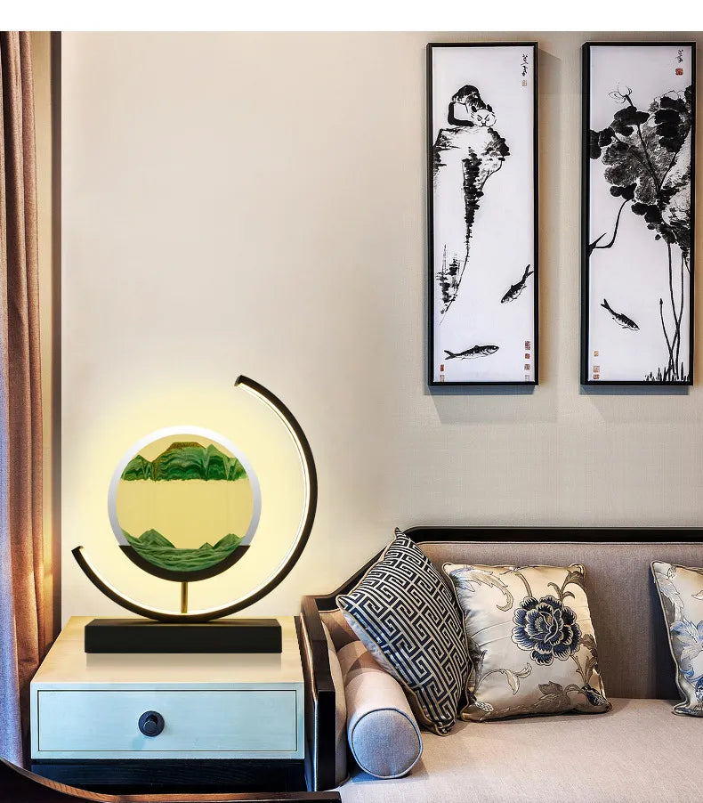 Avtoit | Balance Sand Art Lamp | Best Lava Lamps-Inspired Space Lamp, Cool LED Night Light for Relaxing Bedroom & Living Room Decor
