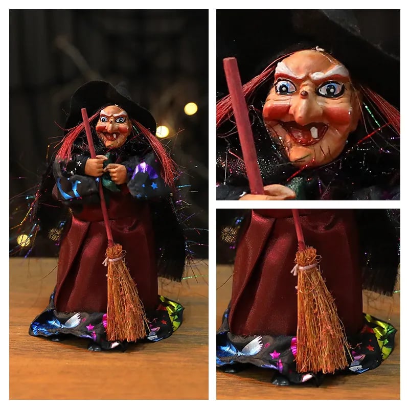 Avtoit | Halloween Witch Doll Statue Decor Desktop