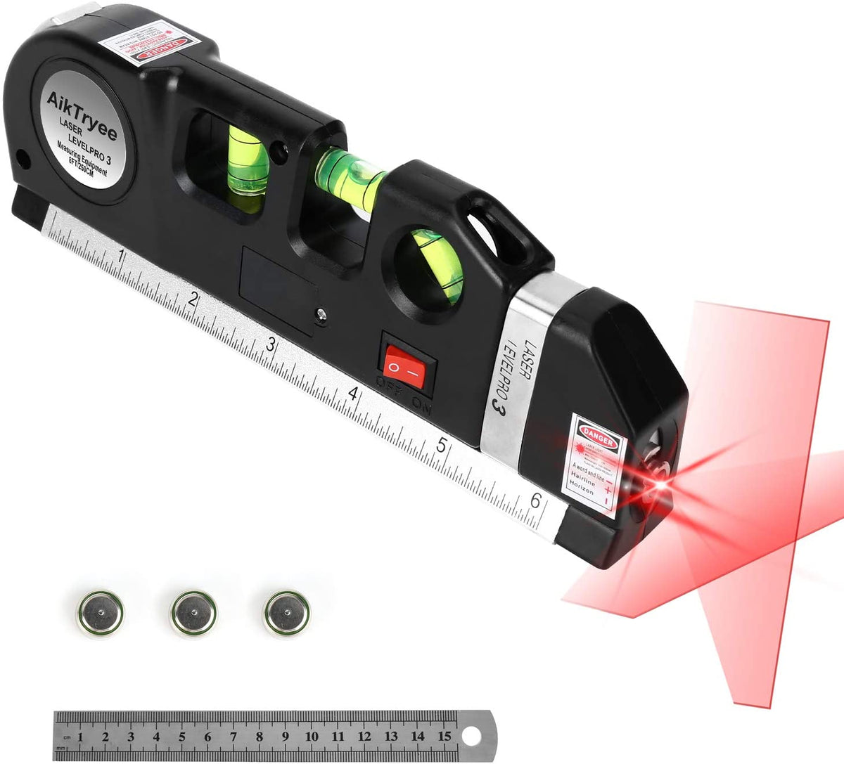 Avtoit | Laser Level Ruler Multi-functional Household Infrared Decoration (Black)