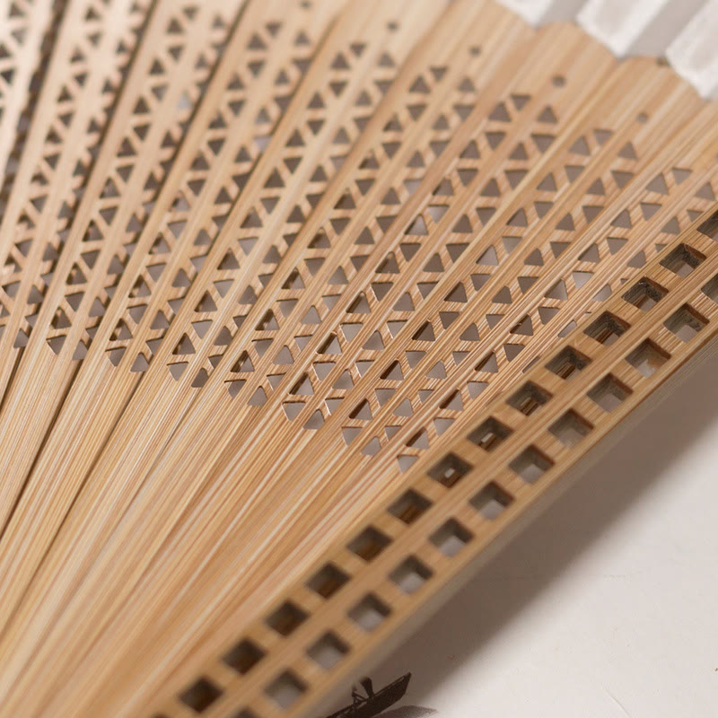 Avtoit | Hand fan made of bamboo silk
