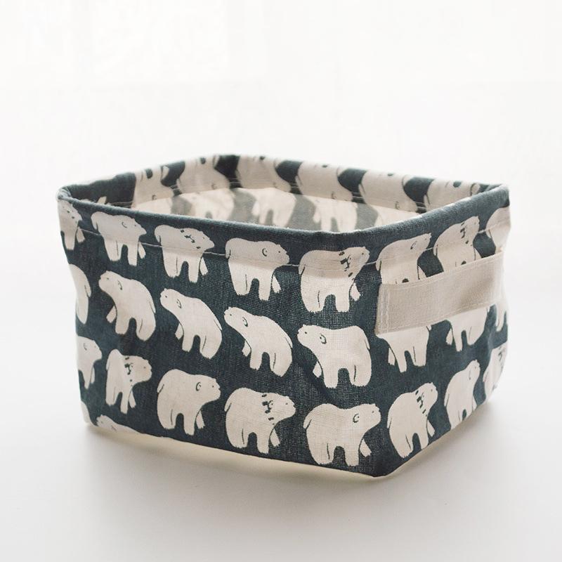 Avtoit | Foldable Cotton Fabric Storage Basket