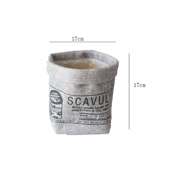 Avtoit | Decorative fabric plant pot with print – Versatile storage pot for plants and decor