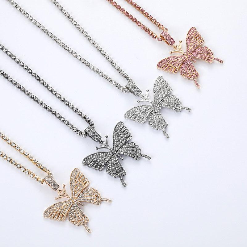 Avtoit | Crystal Pave Butterfly Pendant Necklace