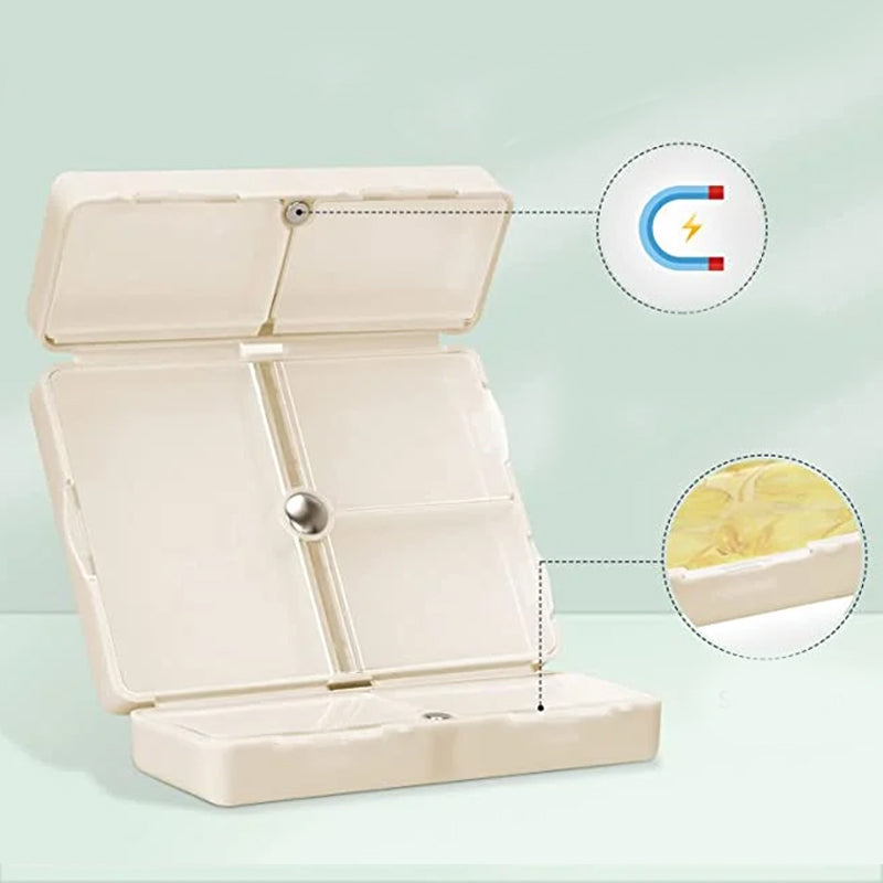 Avtoit | Portable Magnetic Pill Box with 7 Compartments