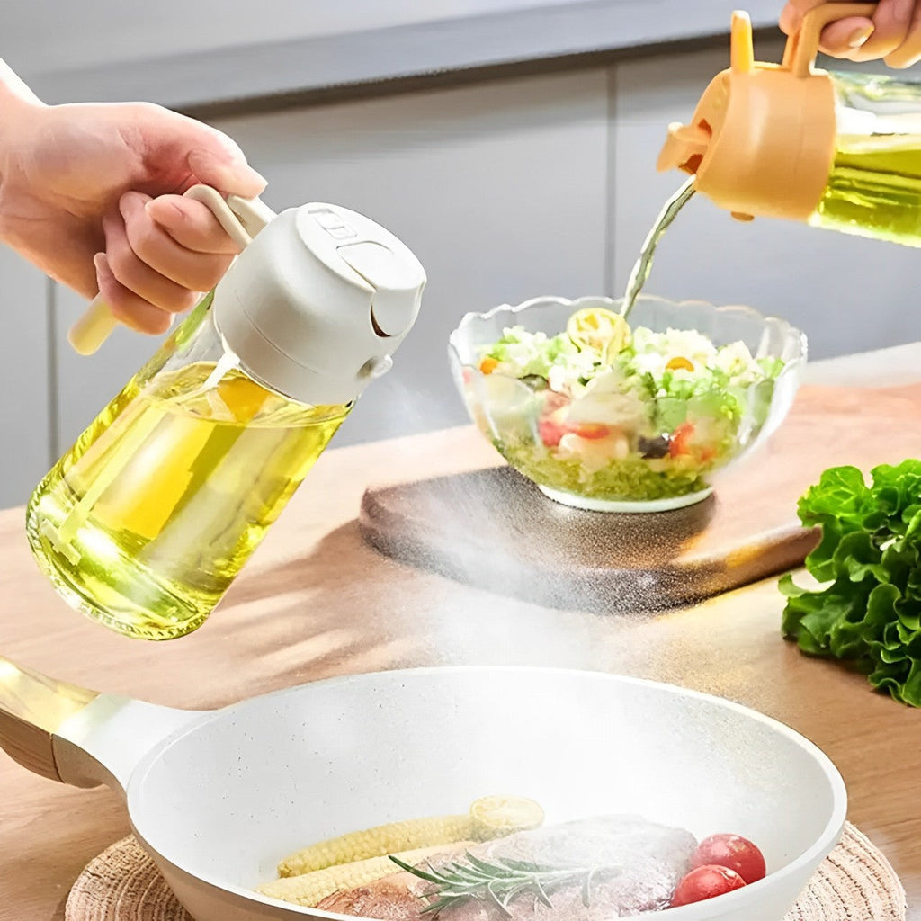 Avtoit | 2-in-1 Olive Oil Dispenser & Sprayer – Perfect for Cooking, Salads, and BBQ