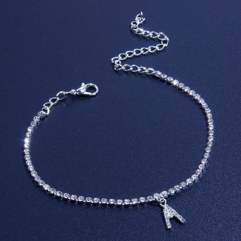 Avtoit | Rhinestone Letter Anklet