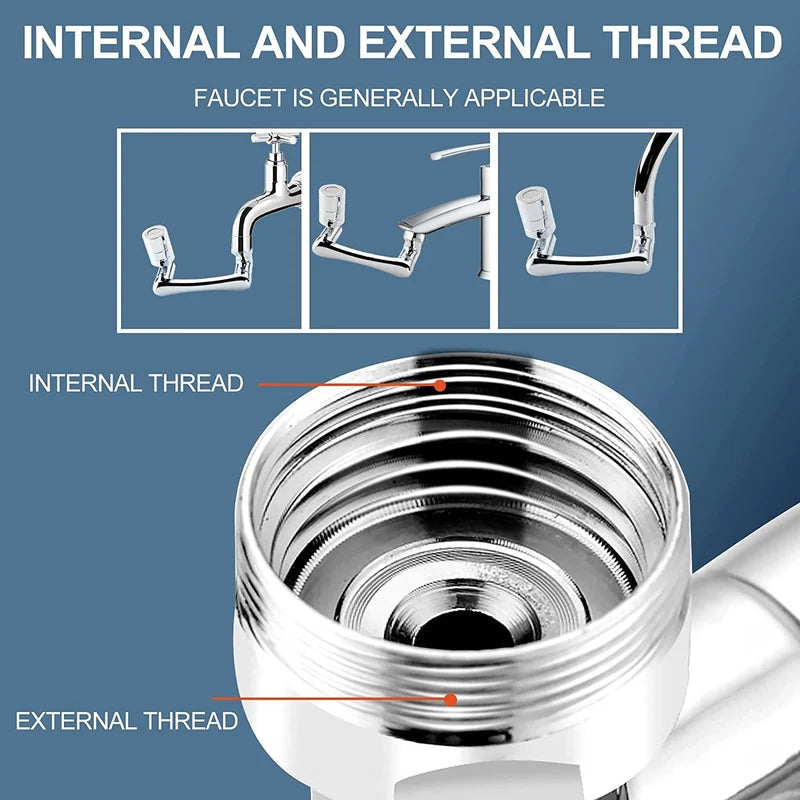 Avtoit | Universal 1080° Swiveling Robot Arm Swivel Extension Faucet Aerator