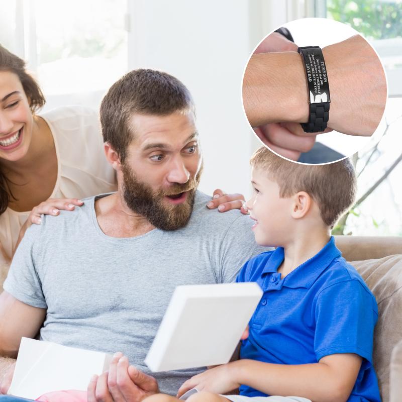 Avtoit | Silicone bracelet with stainless steel plate