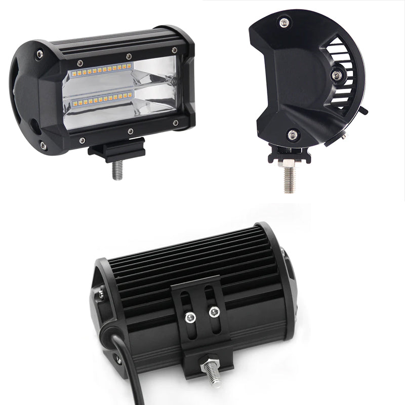 Avtoit | 5 Inch Amber White Light Strobe Work Light Pods