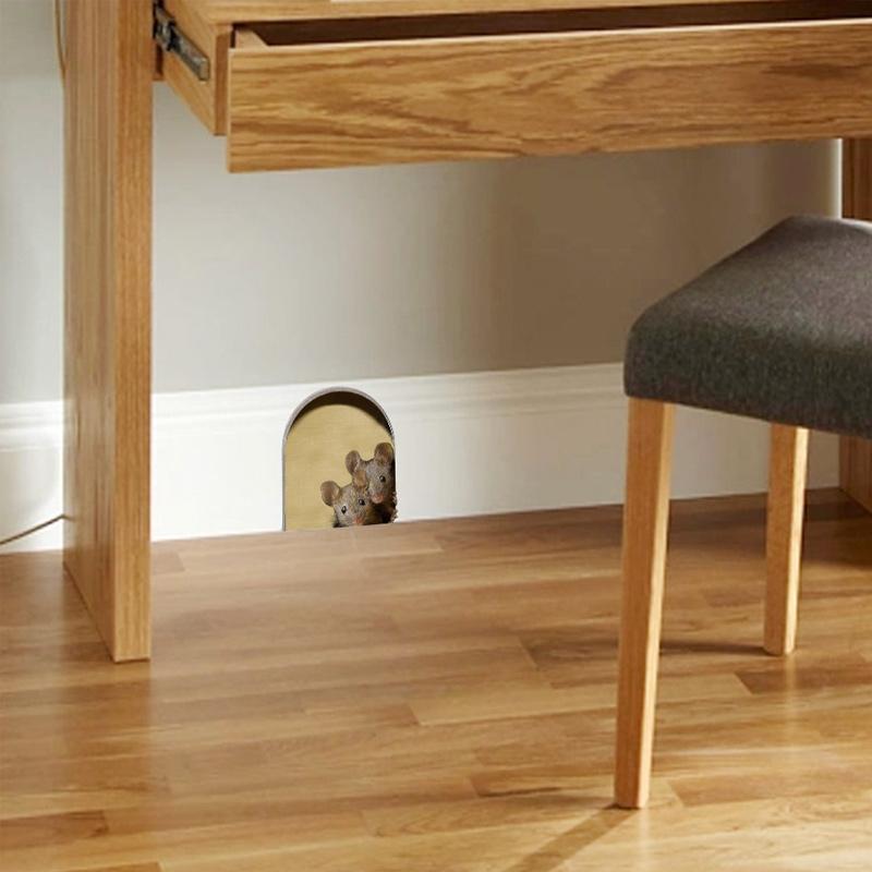 Avtoit | Realistic 3D Mouse Hole Wall Sticker