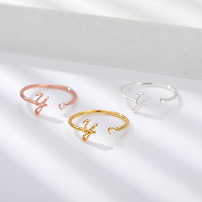 Avtoit | Stainless Steel A-Z 26 Letters Rings