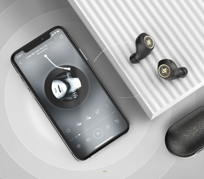 Avtoit | Bluetooth 5.0 Wireless Headset with Touch Control, Noise Reduction, Fast Connection, HiFi Sound Quality, & IPX5 Waterproof, for Home, Office & School (Starry Black)