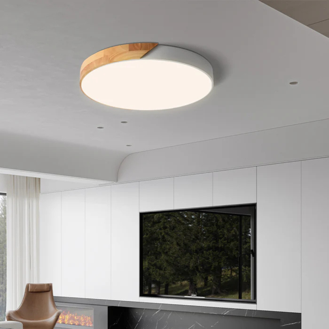 Avtoit | Delos – Scandinavian Wooden LED Ceiling Light | Modern Energy-Efficient Interior Lighting
