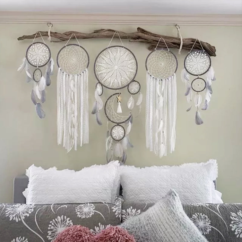 Avtoit | Dream catcher moon and stars hang over the bed (5 pieces)