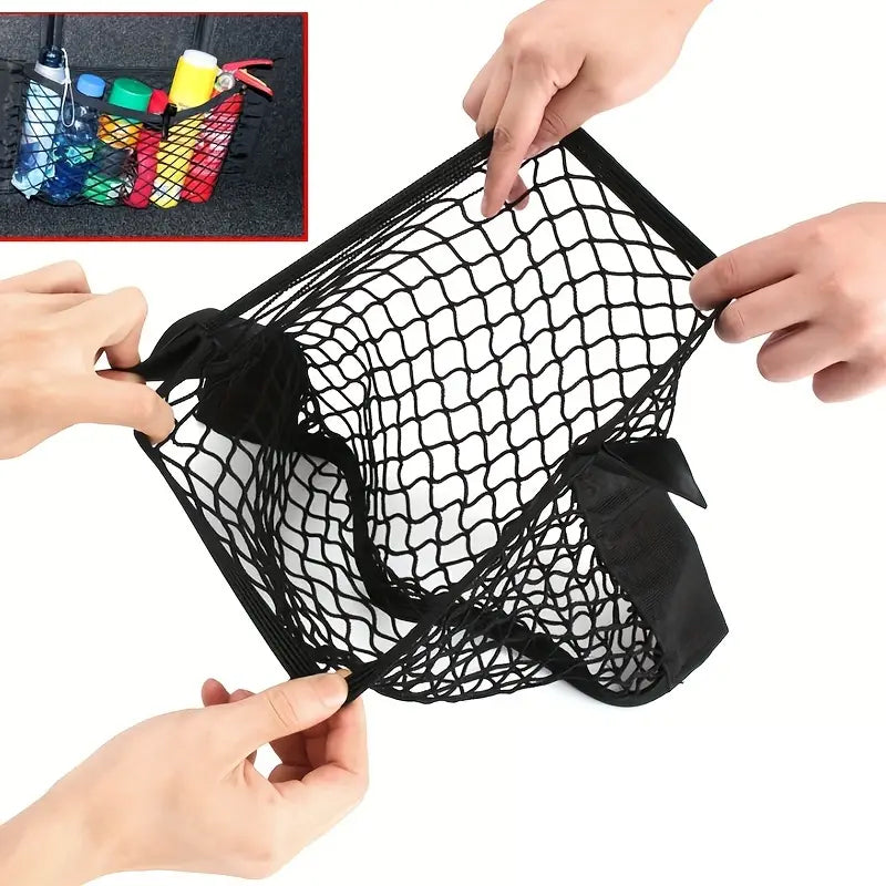 Avtoit | Plastic Bags Storage Net Bag (With Adhesive Tape)