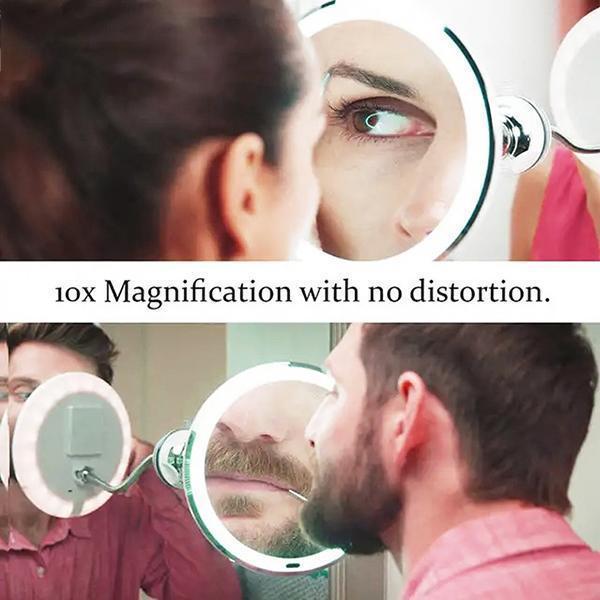 Avtoit | 10x magnification LED illuminated makeup mirror