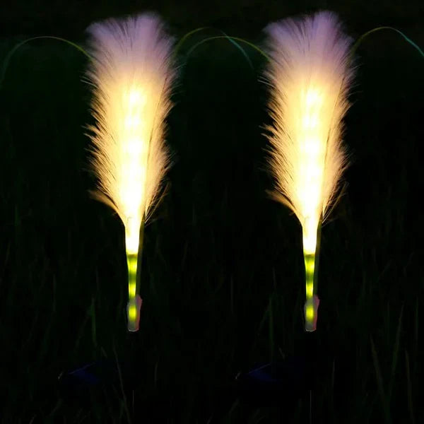 Avtoit | Decorative Rattan Garden Lighting – Solar Lamp in Grass Design for Outdoor Use