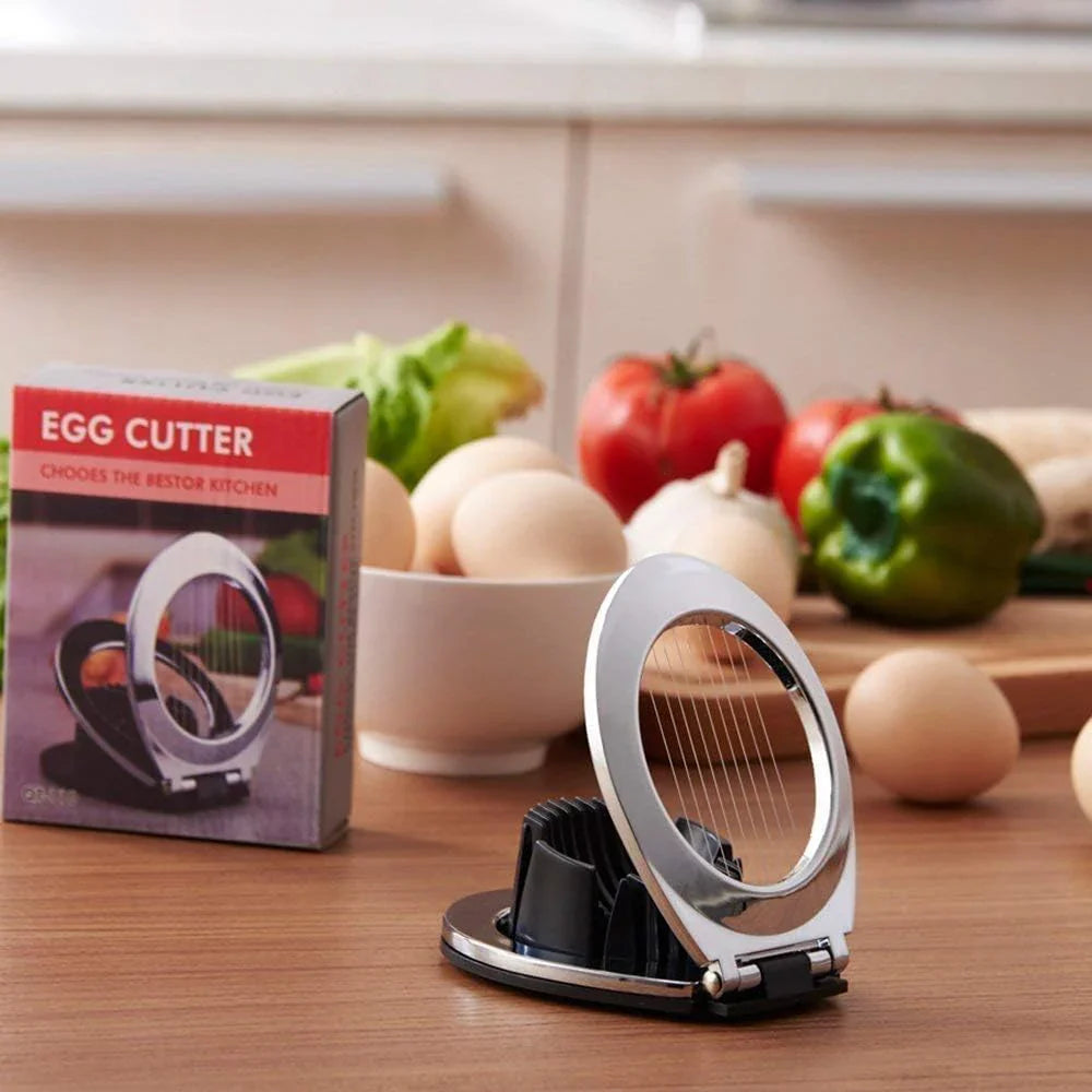 Avtoit | Stainless Steel Egg Slicer – 3-in-1 Cutting Options for Effortless Preparation!