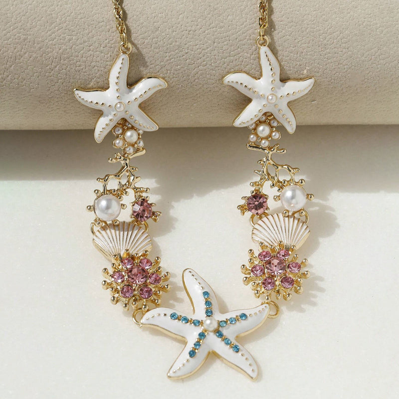 Avtoit | Shell Starfish Pearl Necklace