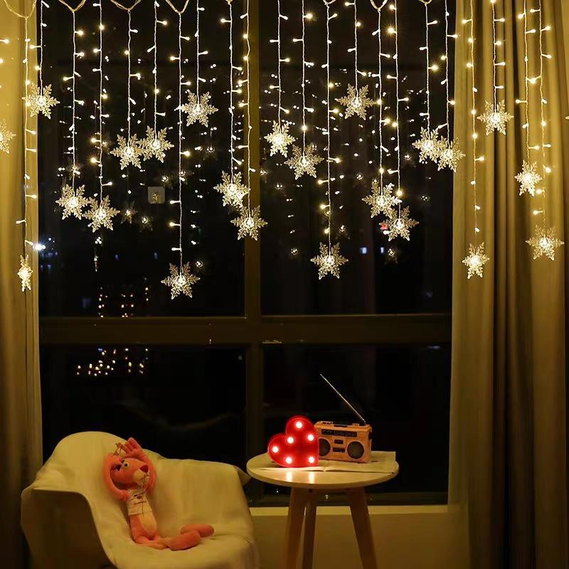 Avtoit | Curtain Snowflake LED String Lights