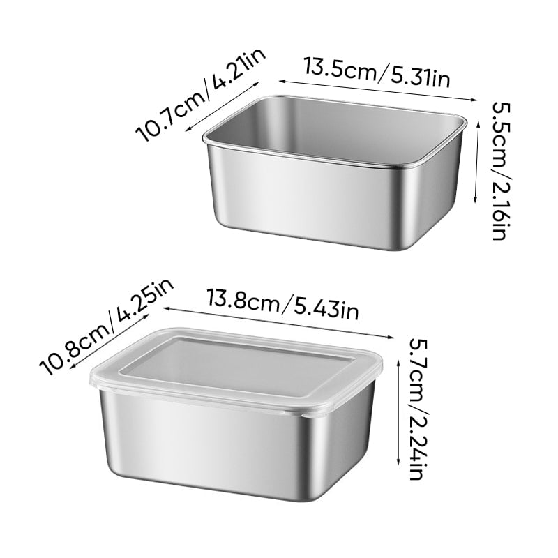 Avtoit | Stainless Steel Food Storage Container with Lid, Lunch, Snack Storage Box