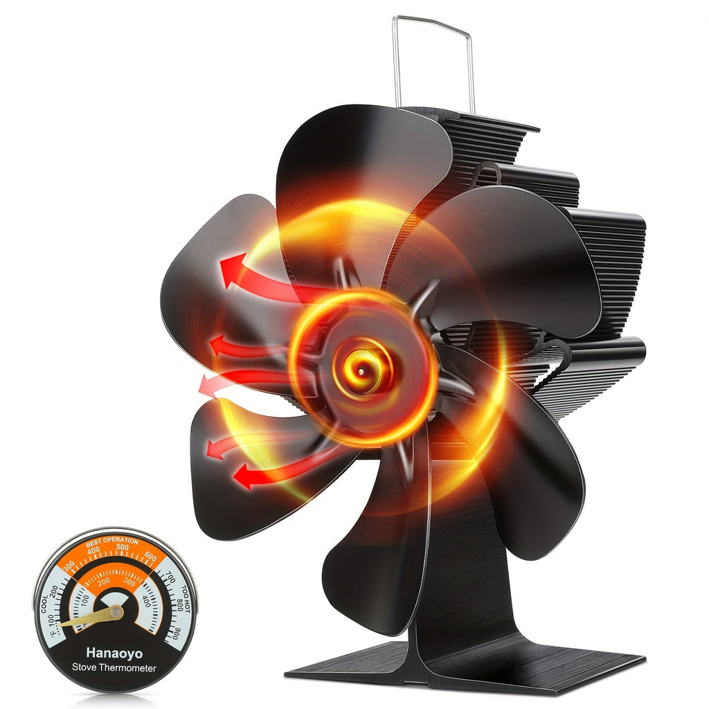 Avtoit | ThermoBreeze | Heat Powered Stove Fan – Silent Operation, No Electricity, Efficient Heat Distribution