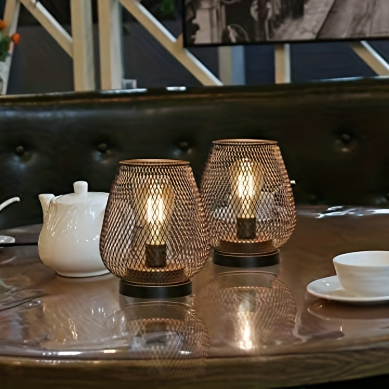 Avtoit | RusticMesh Table Lamp Set – Industrial Style and Atmospheric Lighting