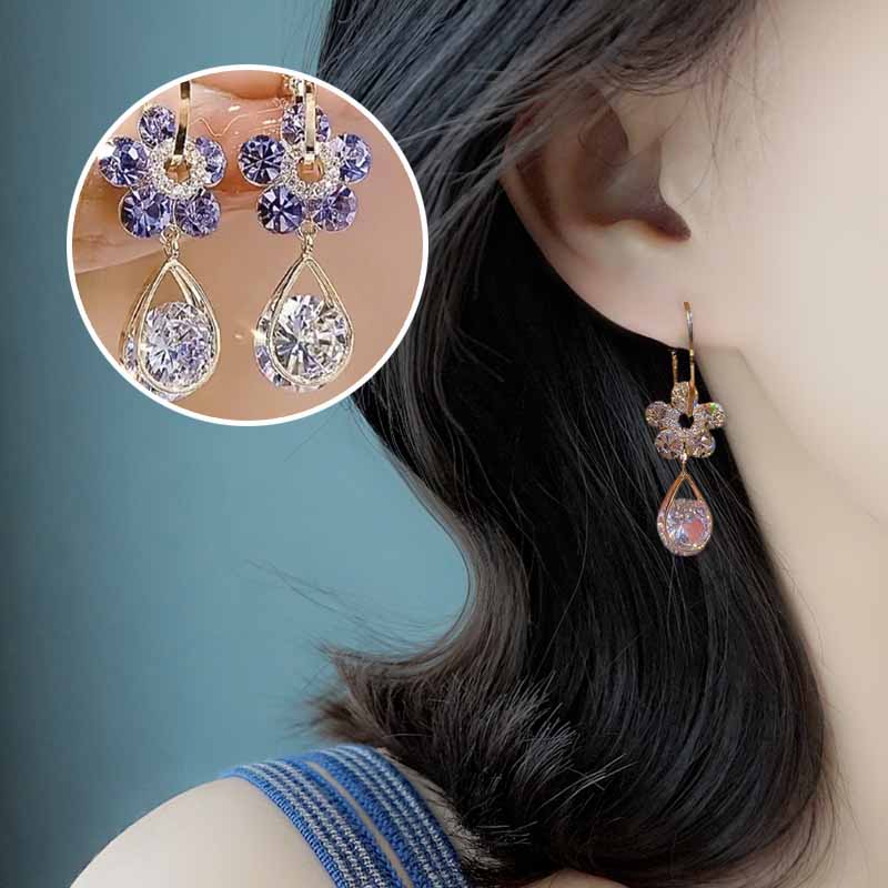 Avtoit | Fashion Flower Crystal Earrings