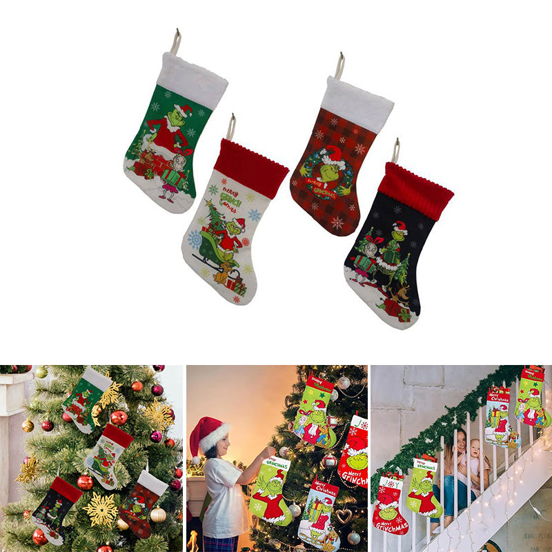 Avtoit | Green Christmas Stockings Christmas Decorations