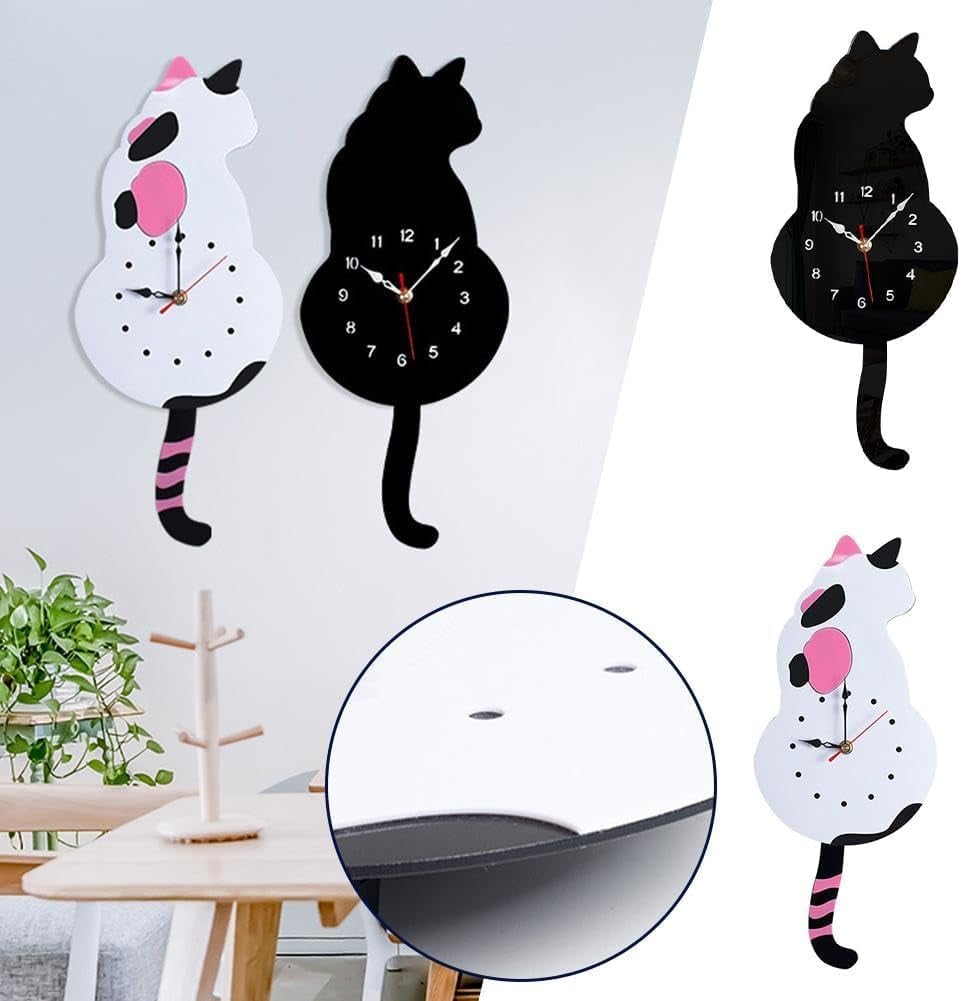 Avtoit | Creative Cute Cat Clock With A Movable Tail