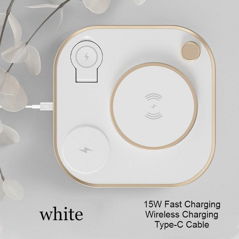 Avtoit | 5-in-1 Desktop Lamp with 3 Wireless Charging Modules & Adjustable Light, for Home & Office