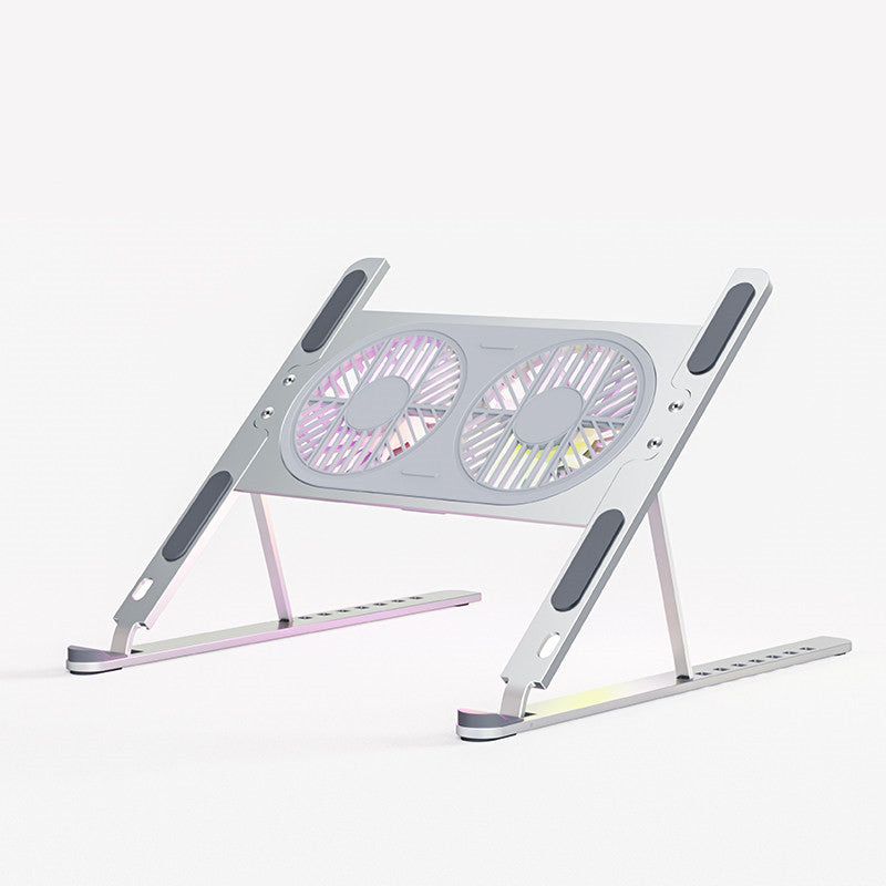 Avtoit | Portable Ergonomic Laptop Cooling Stand, with Adjustable Height & Quiet LED Fans
