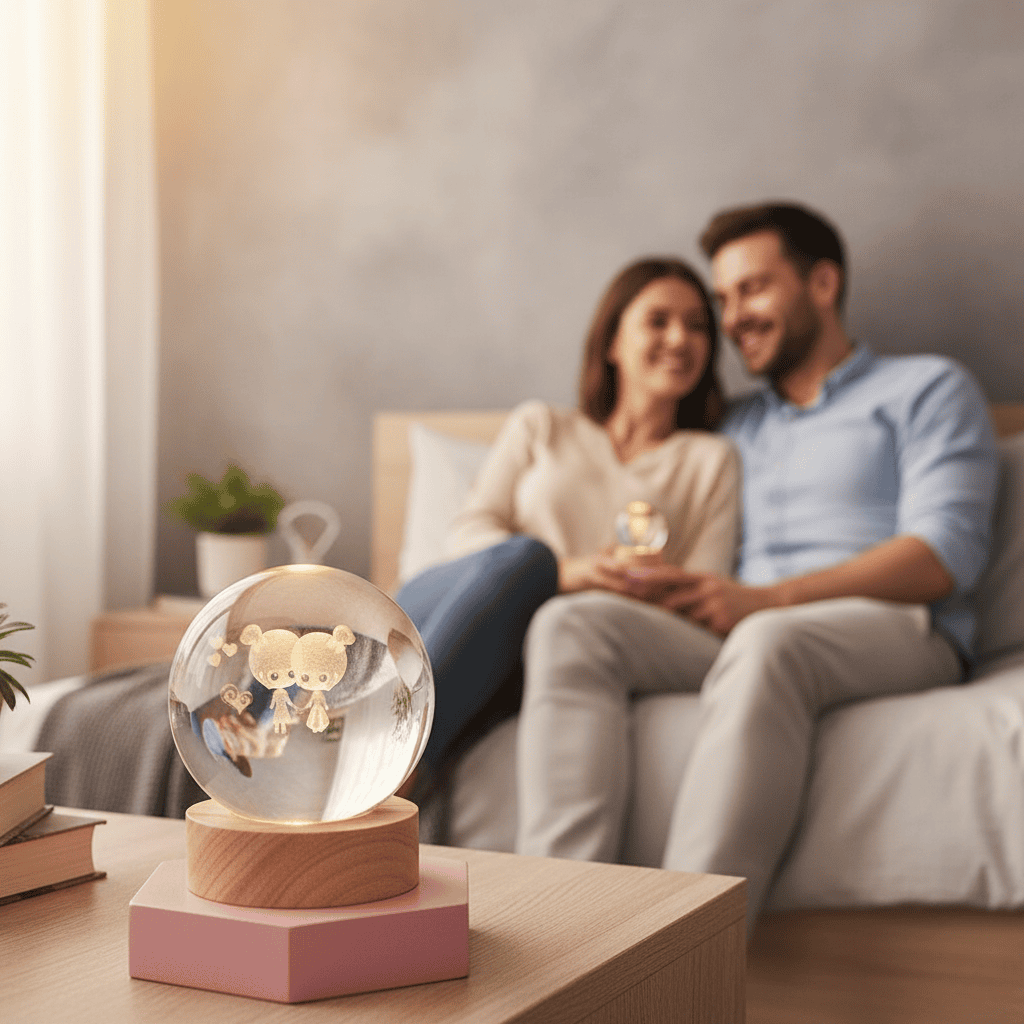 Avtoit | Elegant 3D LED Night Light with Sparkling Star Effect