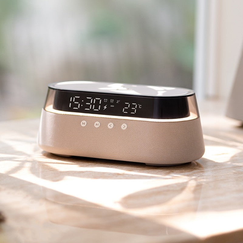 Avtoit | Night Light Wireless Charging Alarm Clock Retro Bluetooth Speaker