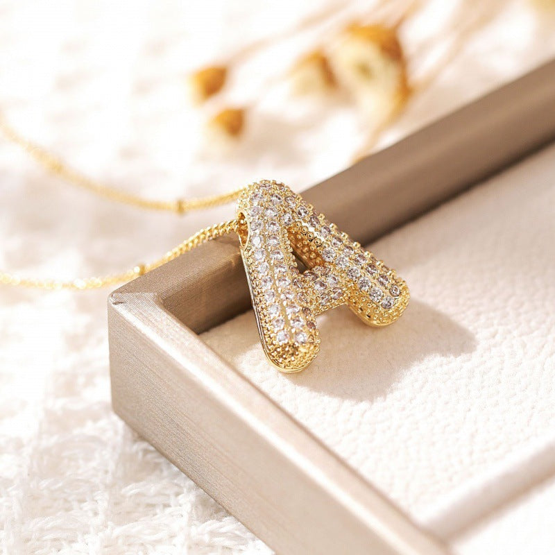 Avtoit | Alphabet-Diamond-Pendant-Necklace