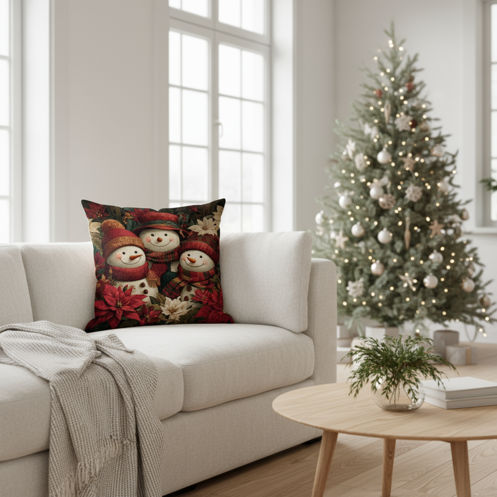 Avtoit | Green-White Checked Cushion Cover 40x40 | Decorative Cushion Cover