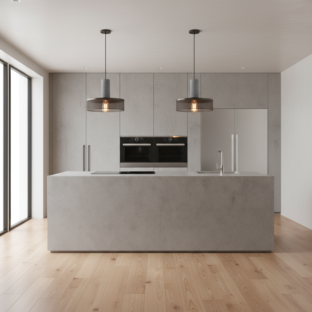 Avtoit | Betono_C | Industrial LED pendant light – Concrete & Iron
