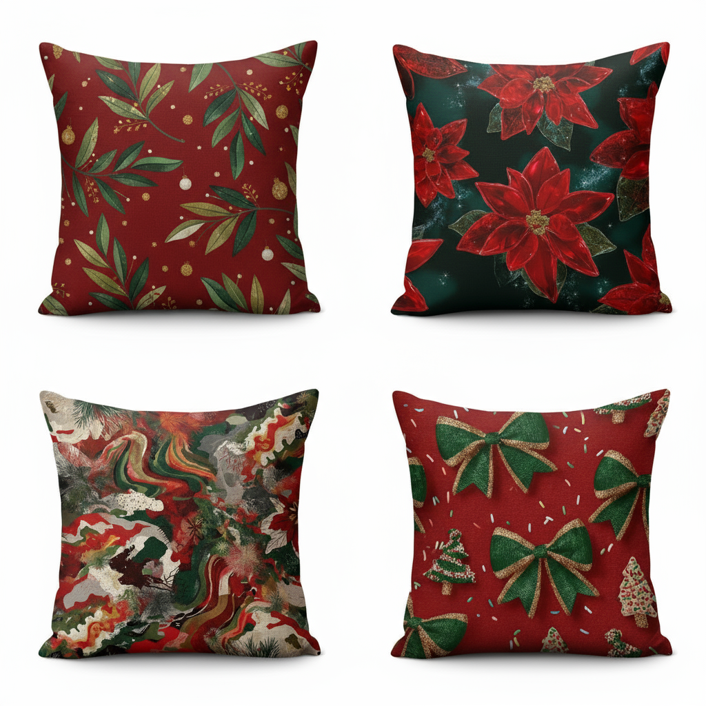 Avtoit | Festive Christmas cushion covers 40x40 | Decorative cushion cases