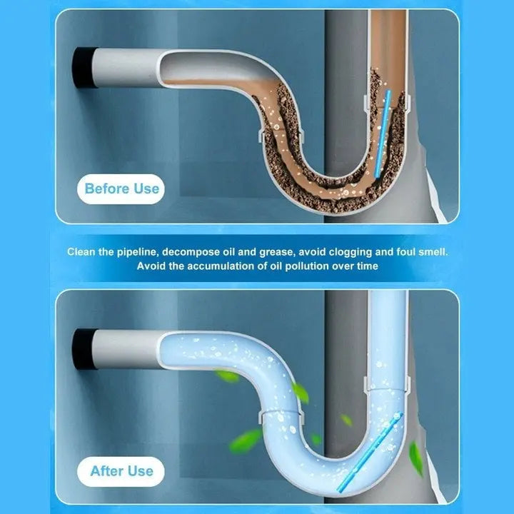 Avtoit | Drain Cleaner Sticks – Breaks down grease, soap, and organic residues (Set of 12)
