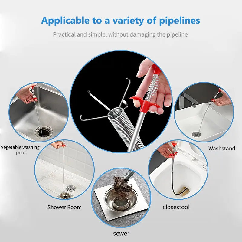 Avtoit | Drain cleaning tool with effortless four-claw design