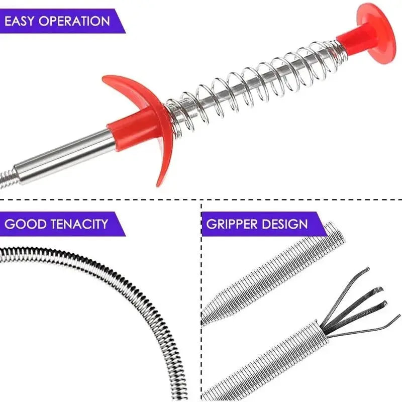 Avtoit | Drain cleaning tool with effortless four-claw design