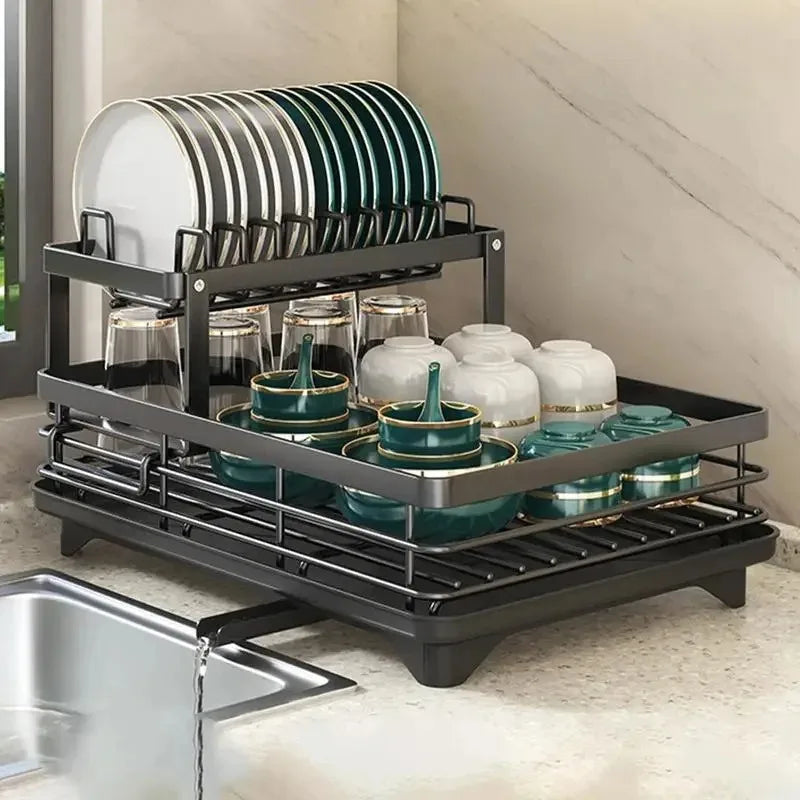 Avtoit | Adjustable Dish Drying Rack – Space-Saving Kitchen Drainer for Small & Large Kitchens